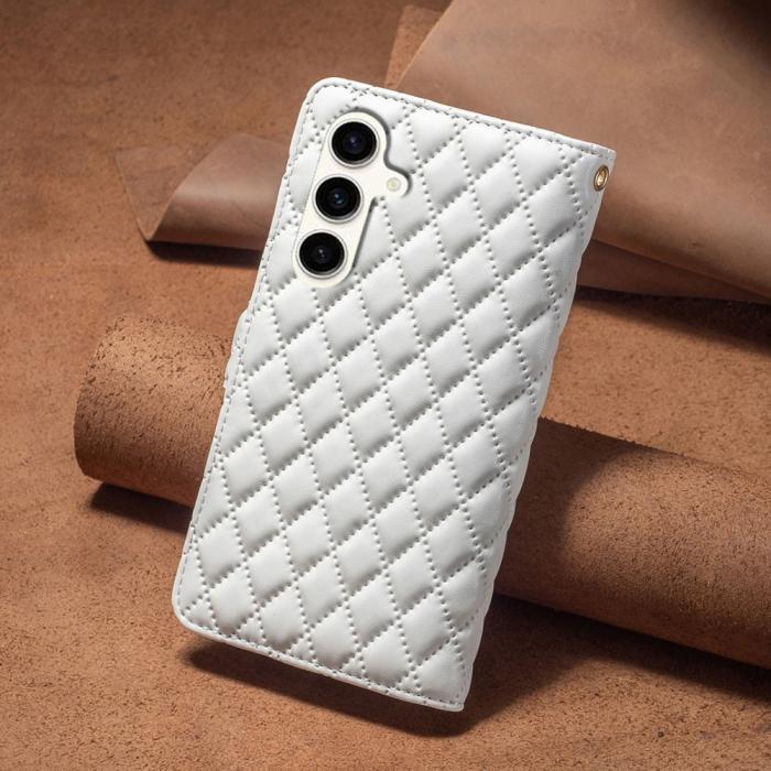Bild 6, BINFEN BINFEN Galaxy S23 FE Fodral Diamond Multifunktionell Vit - Teknikhallen.se