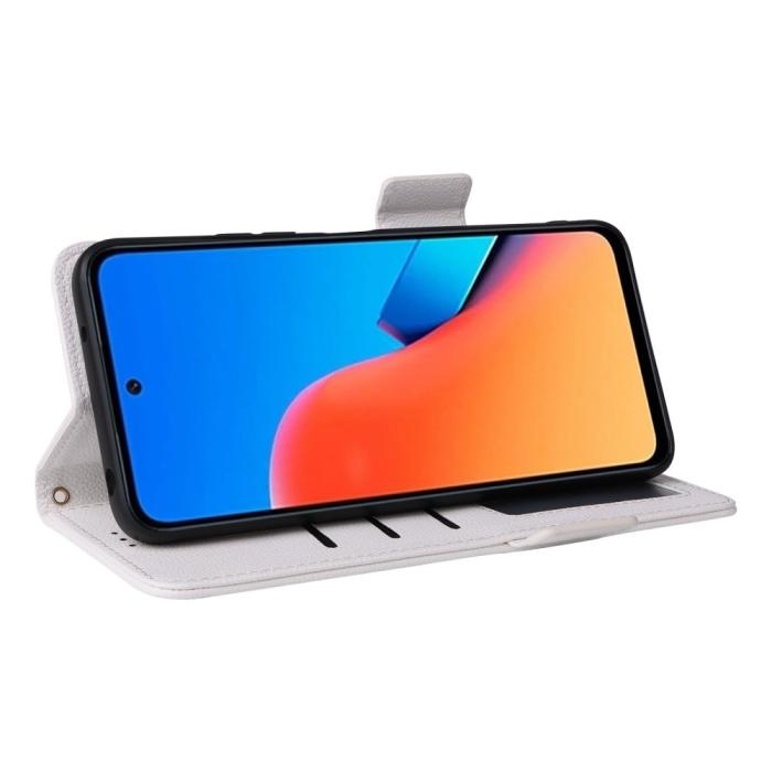 Bild 3,  Xiaomi Redmi 12 5G/4G Fodral Litchi Läder Vit - Teknikhallen.se