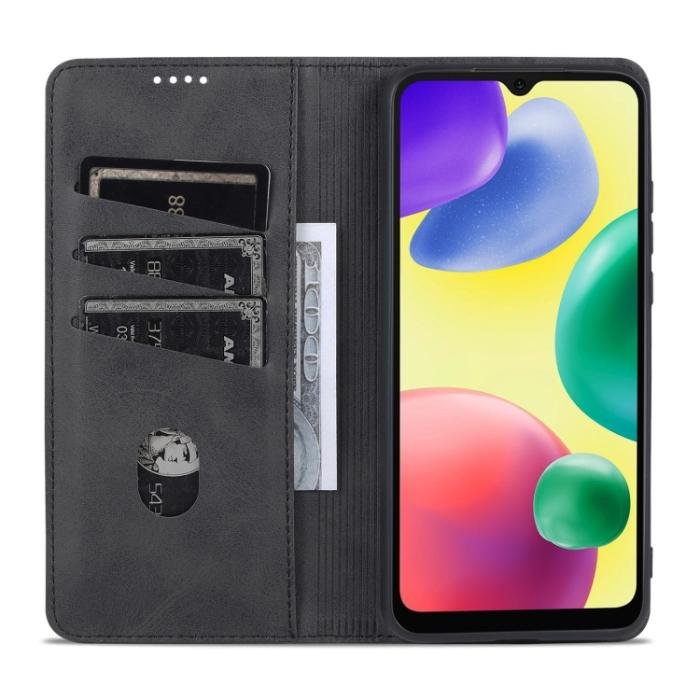 Bild 6, AZNS AZNS Xiaomi Redmi 10C Fodral Flip Läder Svart - Teknikhallen.se