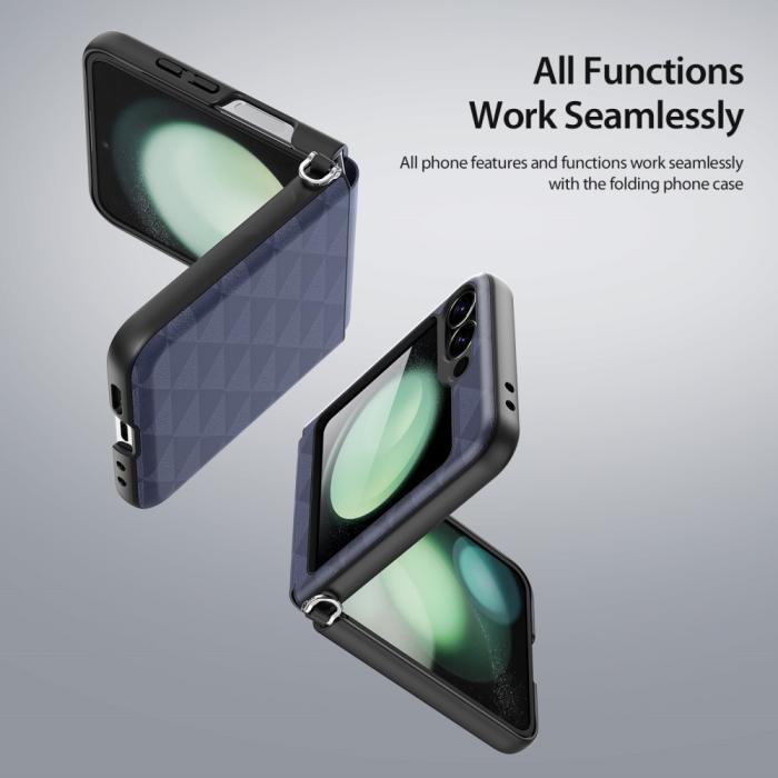 Bild 6, DUX DUCIS DUX DUCIS Galaxy Z Flip 6 / 7 FE Skal Fitt Series Korthållare Blå - Teknikhallen.se
