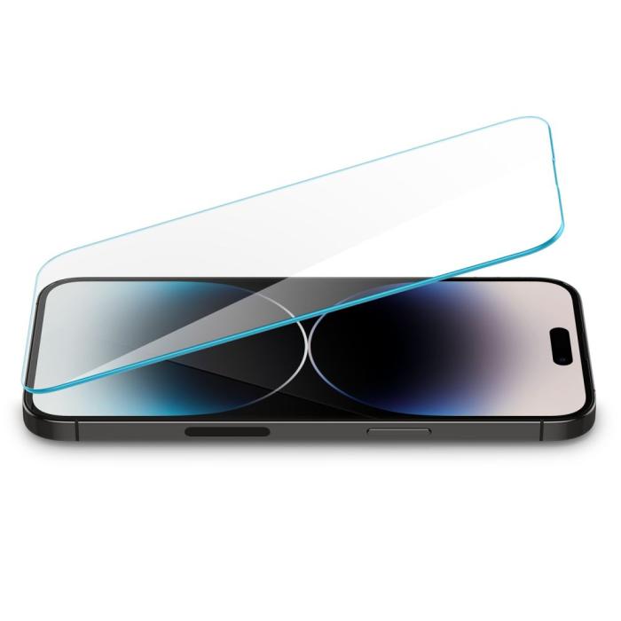 Bild 3, Spigen Spigen iPhone 14 Pro Max Glas.tR Slim Skärmskydd Härdat Glas - Teknikhallen.se