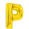  Bokstavsballong P 70 cm Guld - Teknikhallen.se