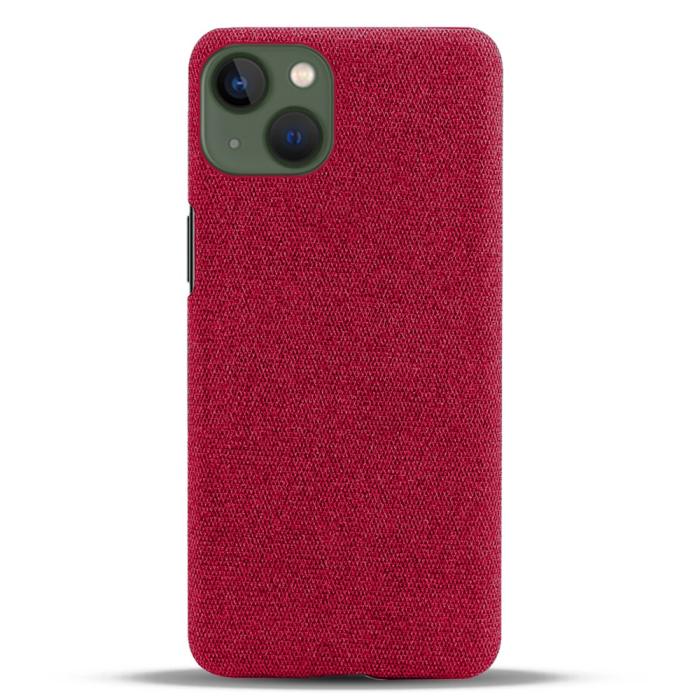 Bild 3,  iPhone 15 Plus Skal Tygbelagt Röd - Teknikhallen.se