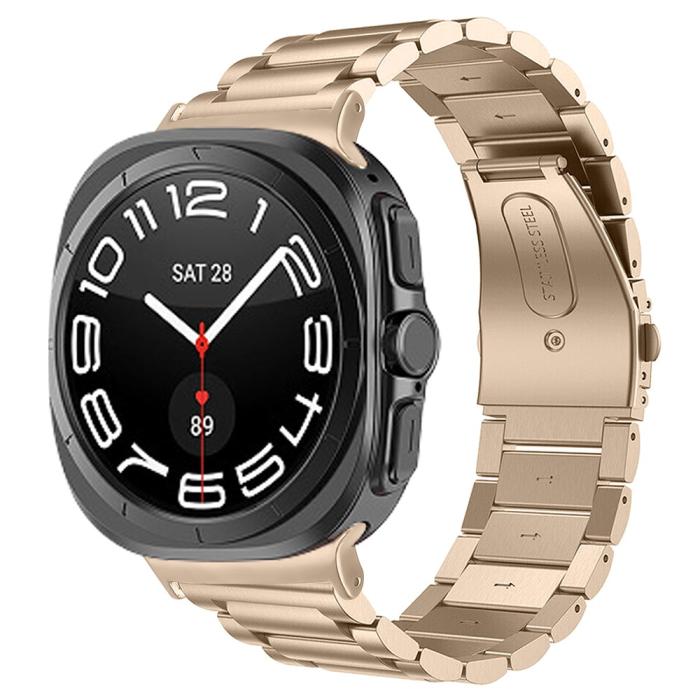 Bild 3,  Galaxy Watch Ultra (2025) / 47 mm Armband Rostfritt Stål Guld - Teknikhallen.se