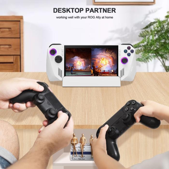 Bild 6, JYS JYS Ställ För ASUS ROG Ally 2023/Steam Deck/Switch/Padda/Mobil Vit - Teknikhallen.se