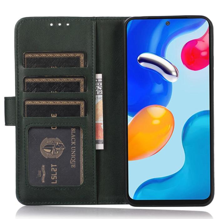 Bild 2,  Sony Xperia 10 V Fodral Läder Grön - Teknikhallen.se