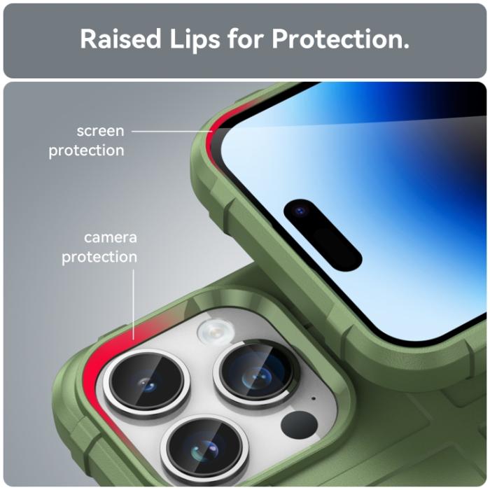 Bild 6,  iPhone 15 Pro Max Skal Robust Grön - Teknikhallen.se