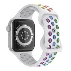 ColorPop Sportarmband Dual-Color Apple Watch 42/41/40/38 mm (S/M) Pride - Teknikhallen.se
