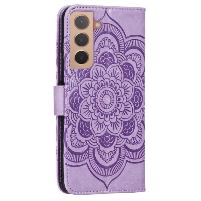 Bild 3,  Samsung Galaxy S22 Plus Fodral Mandala Flower Lila - Teknikhallen.se