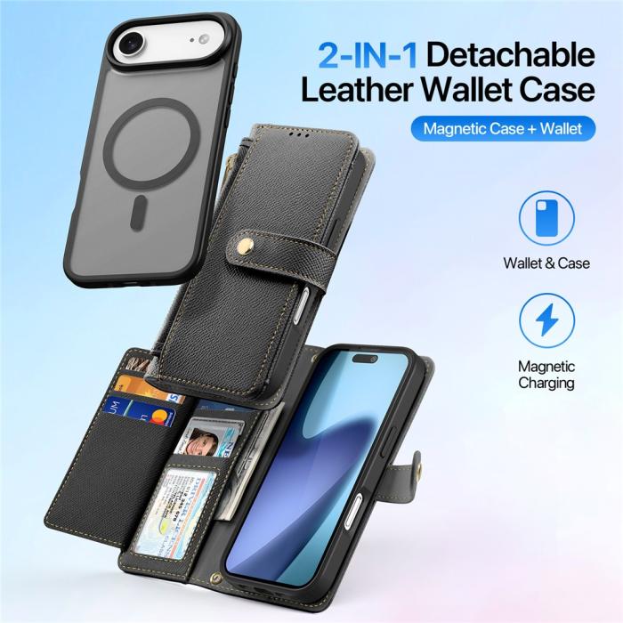 Bild 3, DUX DUCIS DUX DUCIS iPhone Air 2in1 Magnet Fodral Lawa Series Svart - Teknikhallen.se