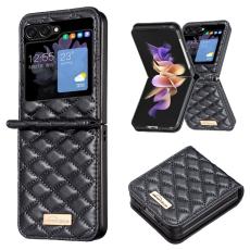 BINFEN BINFEN Galaxy Z Flip 5 Skal Diamond Textur Svart - Teknikhallen.se