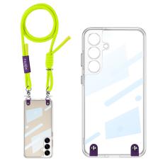 GKK GKK Samsung Galaxy S25 Plus Skal Med Mobilsn&ouml;re Neon Gul - Teknikhallen.se