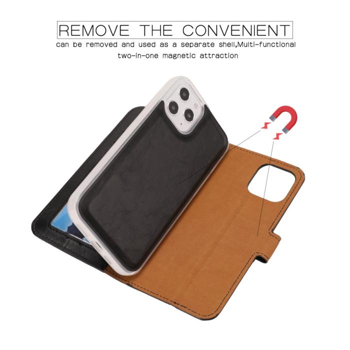 Bild 4,  iPhone 12 Pro Max - Magnet 2in1 Skal/Fodral - Svart - Teknikhallen.se