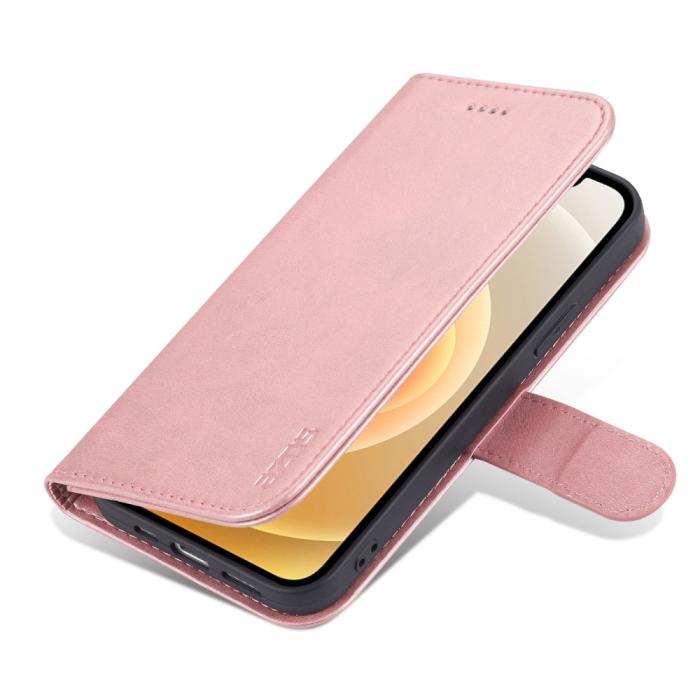 Bild 4, AZNS iPhone 13 Pro Max - AZNS Läder Fodral - Roséguld - Teknikhallen.se