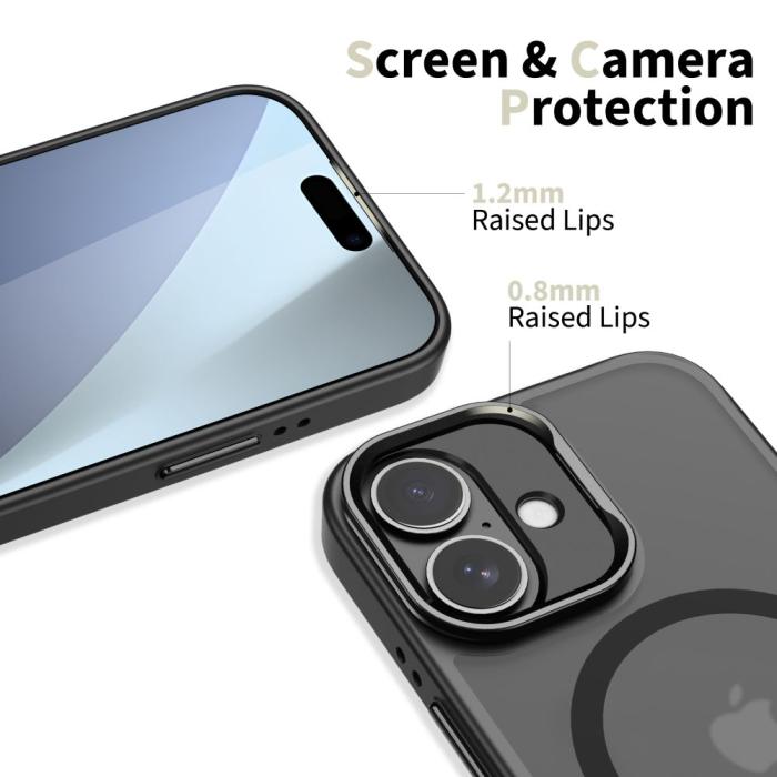 Bild 3, Tech-Protect Tech-Protect iPhone 17 Skal MagSafe MagStand Svart - Teknikhallen.se