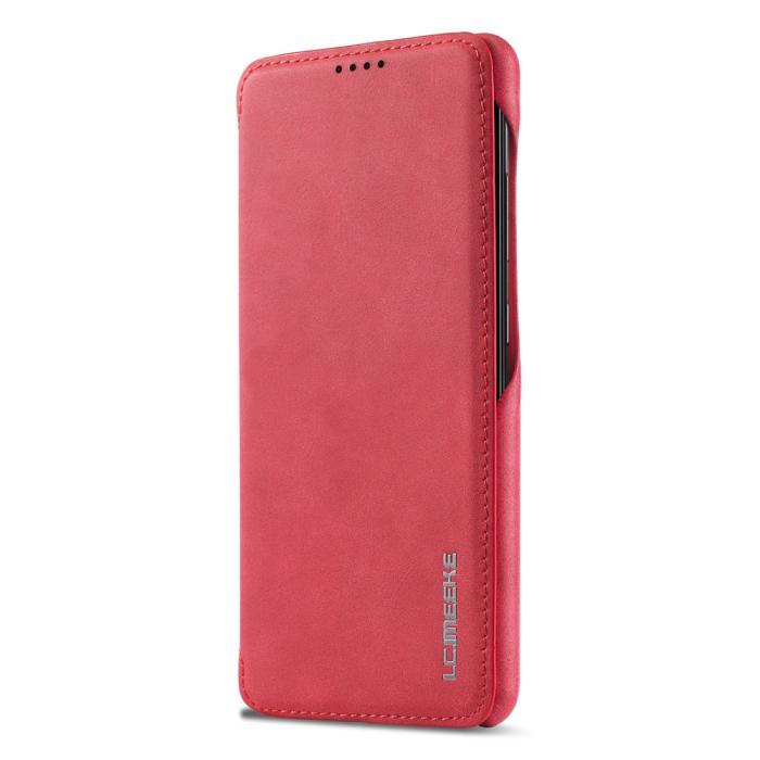 Bild 2, LC.IMEEKE LC.IMEEKE Samsung Galaxy A53 5G Fodral Retro Flip Röd - Teknikhallen.se