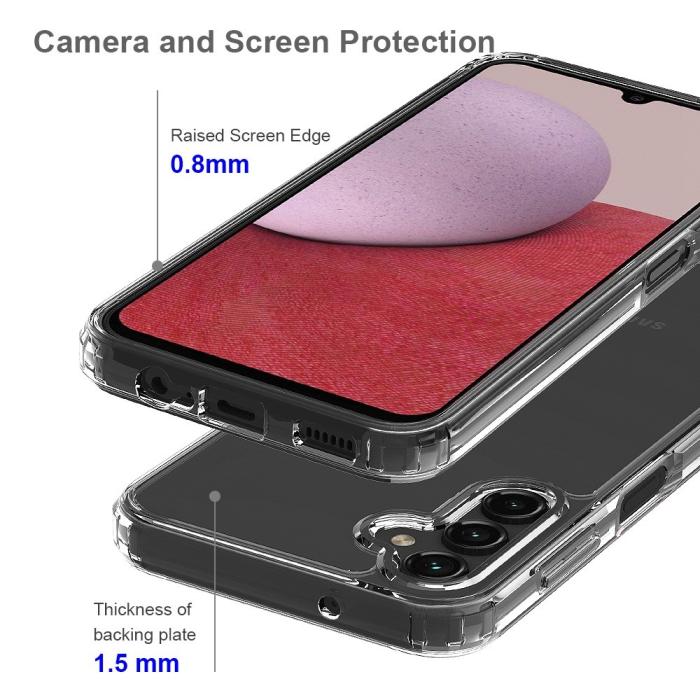 Bild 5,  Samsung Galaxy A14 4G/5G Skal Akryl/TPU Transparent - Teknikhallen.se
