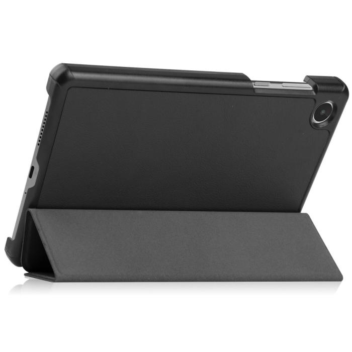 Bild 4,  Lenovo Tab M8 (Gen 4) Fodral Tri-Fold Läder Svart - Teknikhallen.se