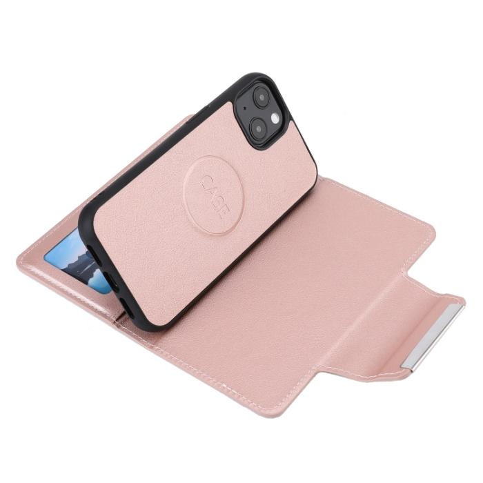 Bild 5,  iPhone 14 Plus 2in1 Magnet Fodral Roséguld - Teknikhallen.se