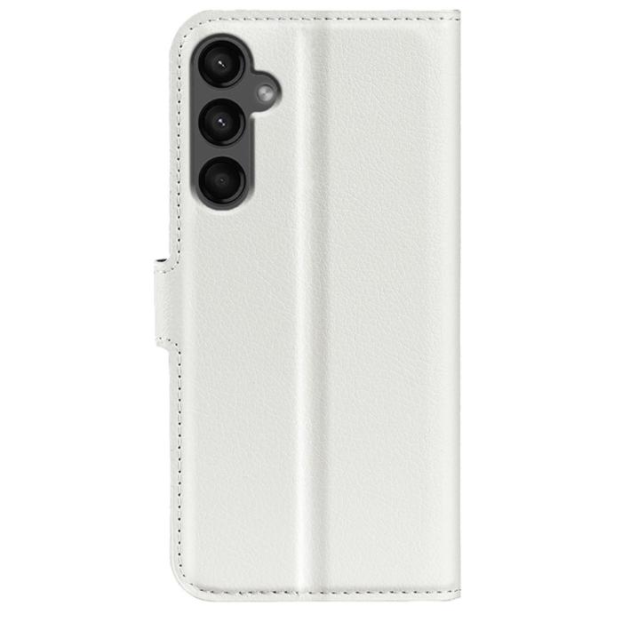 Bild 6,  Samsung Galaxy A15 5G Fodral Litchi Läder Vit - Teknikhallen.se