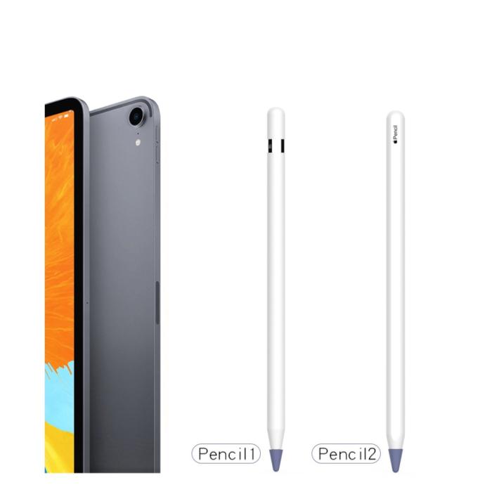 Bild 2,  8-PACK Apple Pencil 1/2/Pro Spetsskydd / Tip Cover Grå - Teknikhallen.se