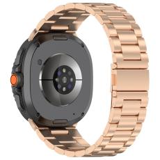  Galaxy Watch 8 46/44/40 mm Armband Rostfritt St&aring;l Ros&eacute;guld - Teknikhallen.se