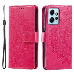  Xiaomi Redmi Note 12 4G Fodral Mandala Läder Rosa - Teknikhallen.se