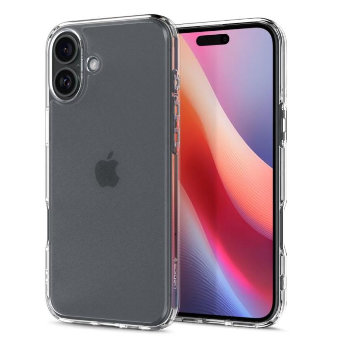 Bild 2, Spigen Spigen iPhone 16 Skal Ultra Hybrid Frostad Transparent - Teknikhallen.se