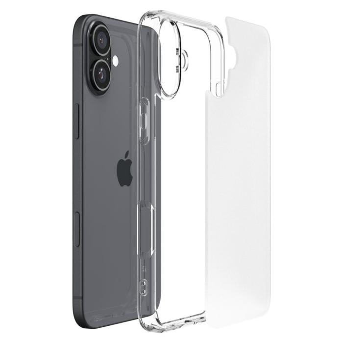 Bild 5, Spigen Spigen iPhone 16 Skal Ultra Hybrid Frostad Transparent - Teknikhallen.se