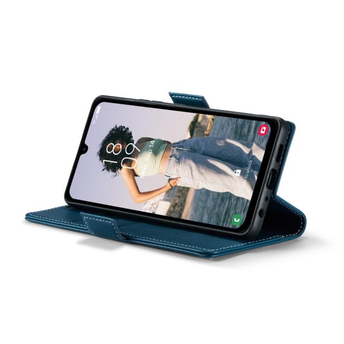 Bild 4, CASEME CASEME Samsung Galaxy A16 Fodral Läder RFID Blå - Teknikhallen.se