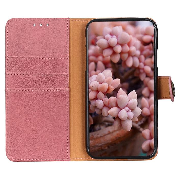 Bild 2, KHAZNEH KHAZNEH Motorola Edge 50 Fusion 5G Läder Fodral Rosa - Teknikhallen.se
