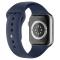 ColorPop Apple Watch 42/44/45/49 mm Silikon Armband (M/L) Midnight Blue - Teknikhallen.se