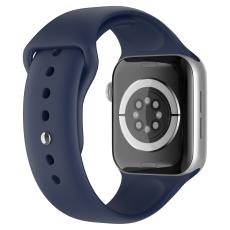 ColorPop Apple Watch 42/44/45/46/49 mm Silikon Armband (M/L) Midnight Blue - Teknikhallen.se