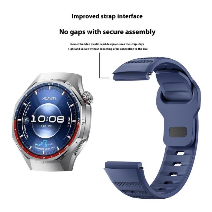 Bild 5,  Huawei Watch GT 6 Pro 46 mm Armband AeroSilicone Blå - Teknikhallen.se