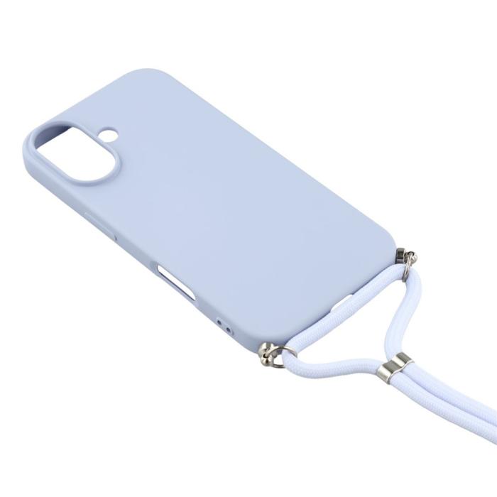Bild 3,  iPhone 17 Skal TPU Med Mobilsnöre Lila - Teknikhallen.se