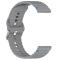  Klockarmband 22 mm Silikon Wave Design Mörk Grå - Teknikhallen.se