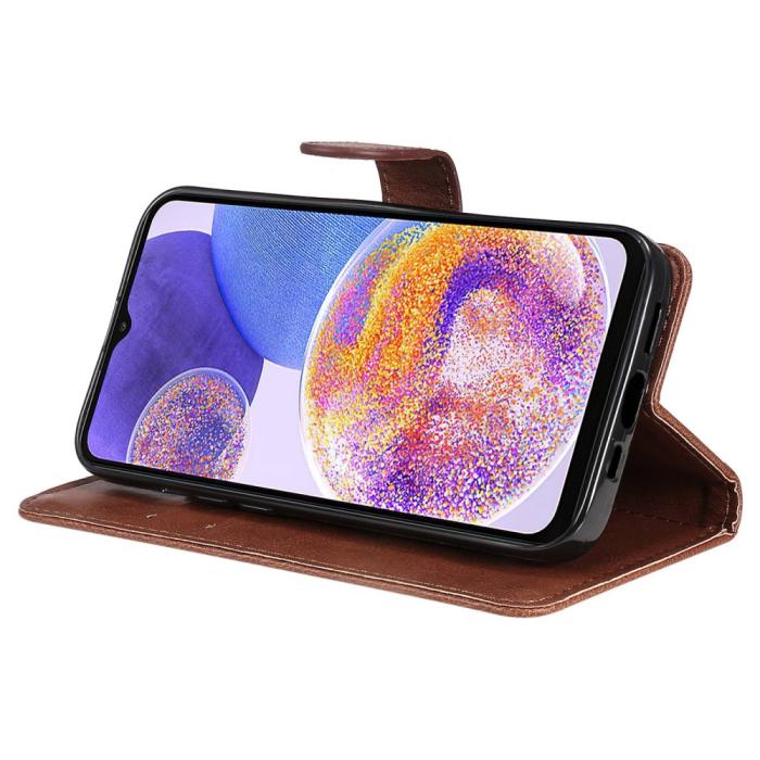 Bild 4,  Samsung Galaxy A23 5G Fodral Läder Brun - Teknikhallen.se