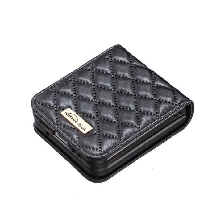 Bild 4, BINFEN BINFEN Galaxy Z Flip 5 Skal Diamond Textur Svart - Teknikhallen.se