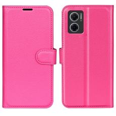  Xiaomi Redmi 10 5G Fodral Litchi L&auml;der Rosa - Teknikhallen.se