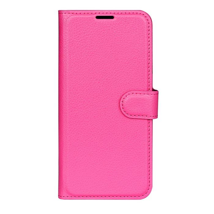 Bild 5,  Xiaomi Redmi 10 5G Fodral Litchi Läder Rosa - Teknikhallen.se