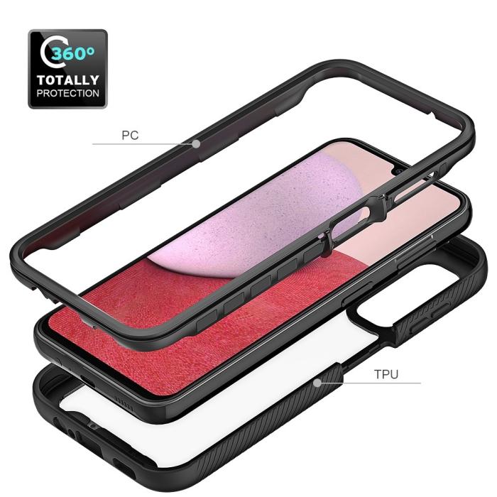 Bild 4,  Samsung Galaxy A14 4G/5G Skal 360 Hybrid Svart - Teknikhallen.se