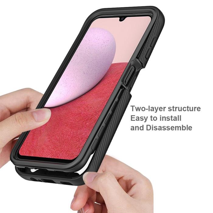 Bild 5,  Samsung Galaxy A14 4G/5G Skal 360 Hybrid Svart - Teknikhallen.se
