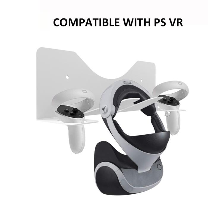 Bild 5, JYS JYS Meta Quest 2 / PS VR2 Väggfäst För Headset & Kontroll Vit - Teknikhallen.se
