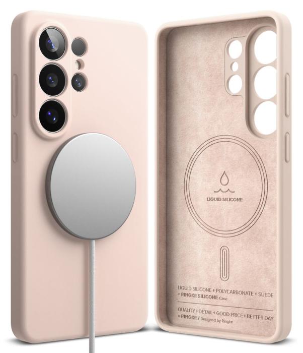 Bild 2, Ringke Ringke Galaxy S26 Ultra Skal MagSafe Silicone Pink Sand - Teknikhallen.se