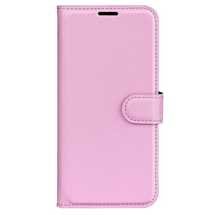 Bild 5,  Samsung Galaxy A15 5G Fodral Litchi Läder Ljus Rosa - Teknikhallen.se