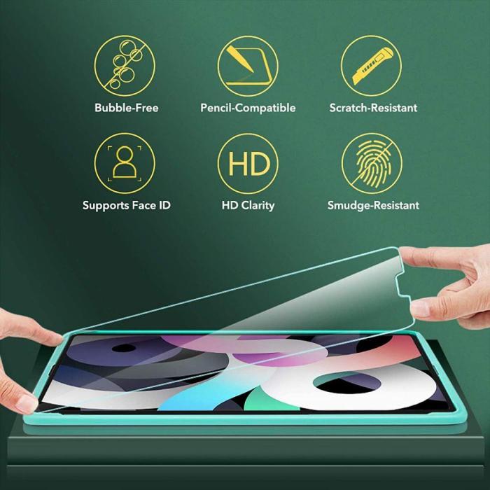 Bild 2, ESR ESR iPad Mini 2024/2021 Skärmskydd Härdat Glas Transparent - Teknikhallen.se