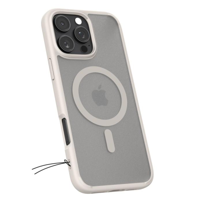 Bild 3, Spigen Spigen iPhone 16 Pro Max Skal MagSafe Ultra Hybrid Frostad Titanium - Teknikhallen.se