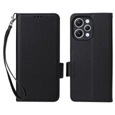  Xiaomi Redmi 12 5G/4G Fodral Litchi L&auml;der Svart - Teknikhallen.se