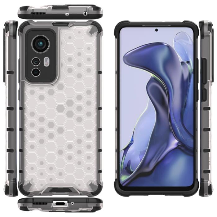 Bild 6,  Xiaomi 12 Skal Shockproof Honeycomb Vit - Teknikhallen.se