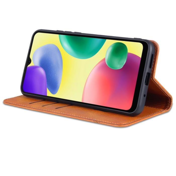 Bild 4, AZNS AZNS Xiaomi Redmi 10C Fodral Flip Läder Brun - Teknikhallen.se